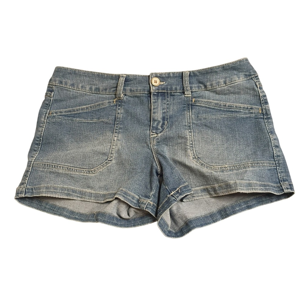 Unionbay Denim Shorts Womens 11 Blue Medium Wash Stretch Y2K Casual Boho